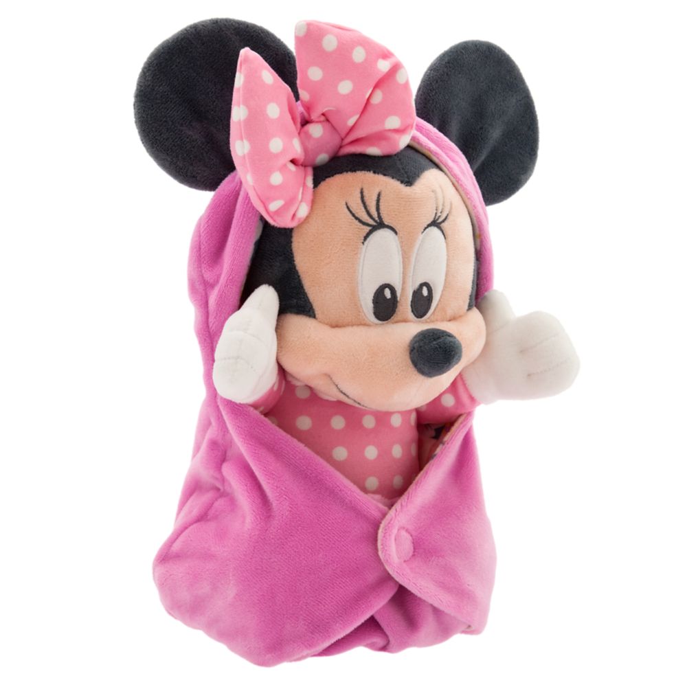 Minnie Mouse Plush in Swaddle &ndash; Disney Babies &ndash; Small 11''