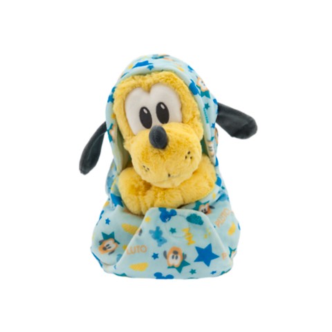 Детские мягкие игрушки Disney Pluto Plush in Swaddle – Disney Babies – Small 10''