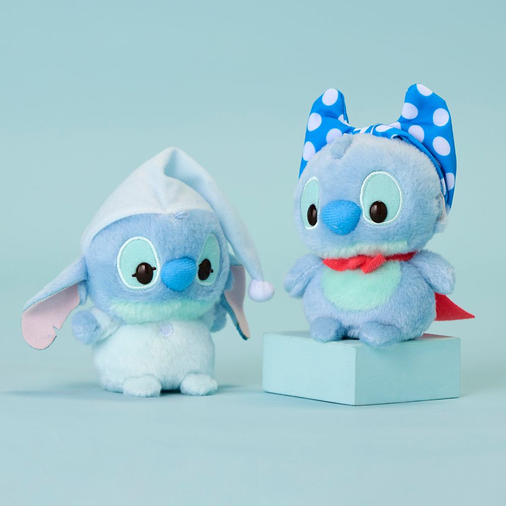 Stitch as Super Hero Urupocha-Chan Plush &ndash; Lilo & Stitch &ndash; Mini 4 3/4'' &ndash; Disney Store Japan
