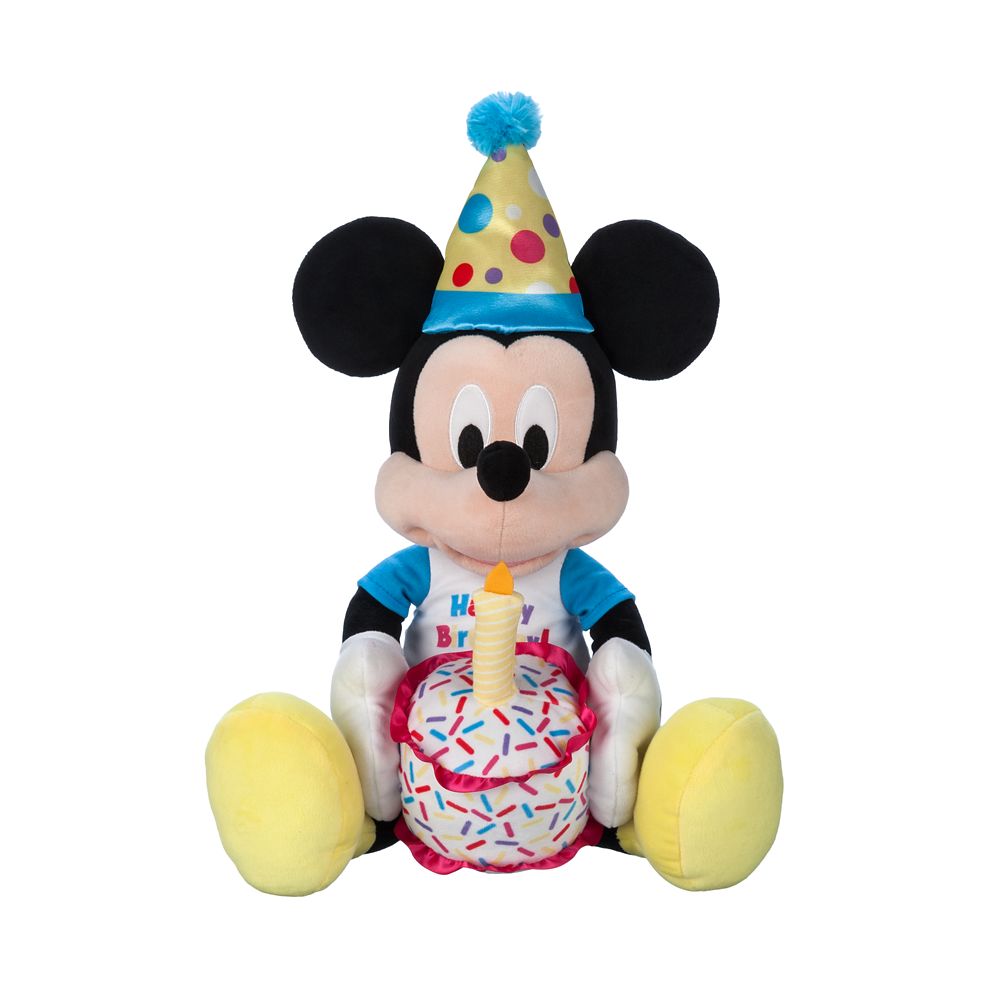 Mickey Mouse Happy Birthday Plush  Medium 18 Official shopDisney