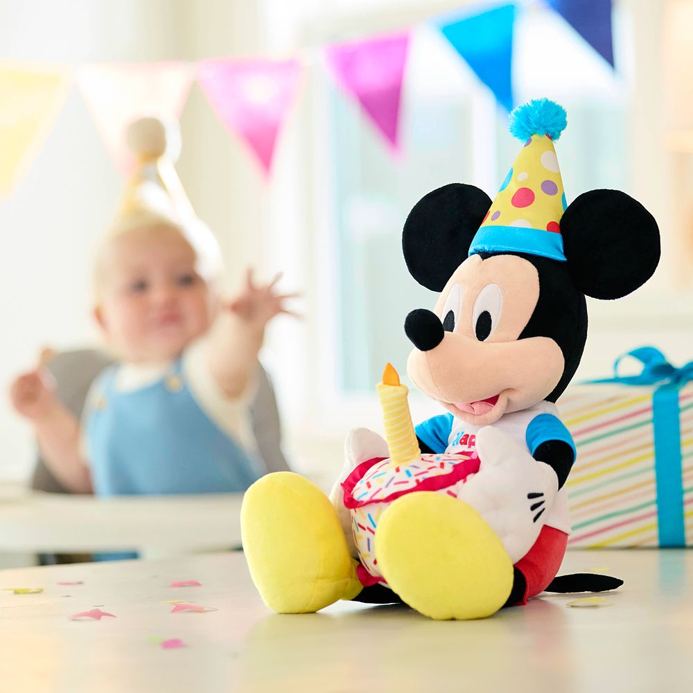 Mickey Mouse Happy Birthday Plush - Medium 18''