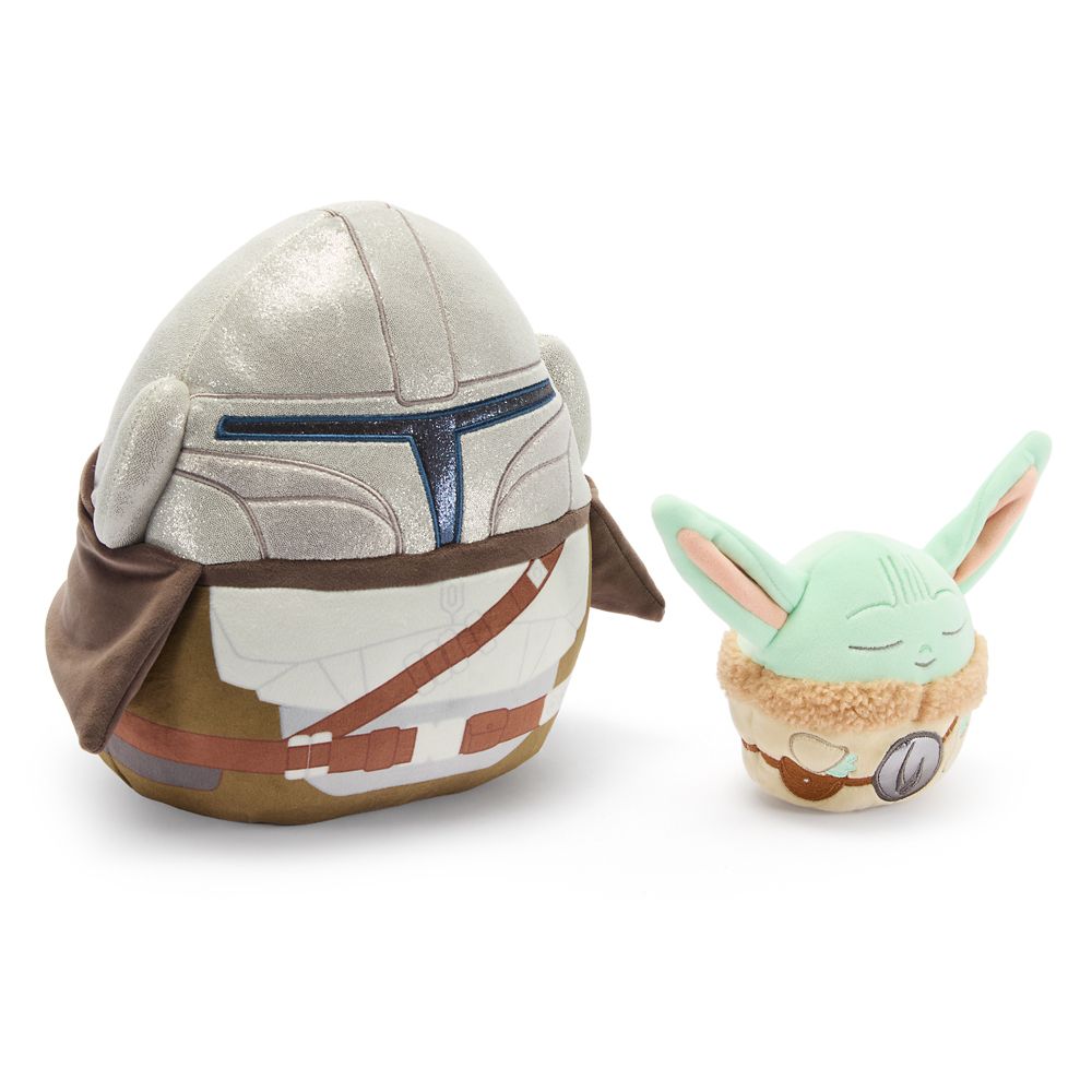 The Mandalorian and Grogu Squishmallows Plush Set &ndash; Star Wars &ndash; Exclusive
