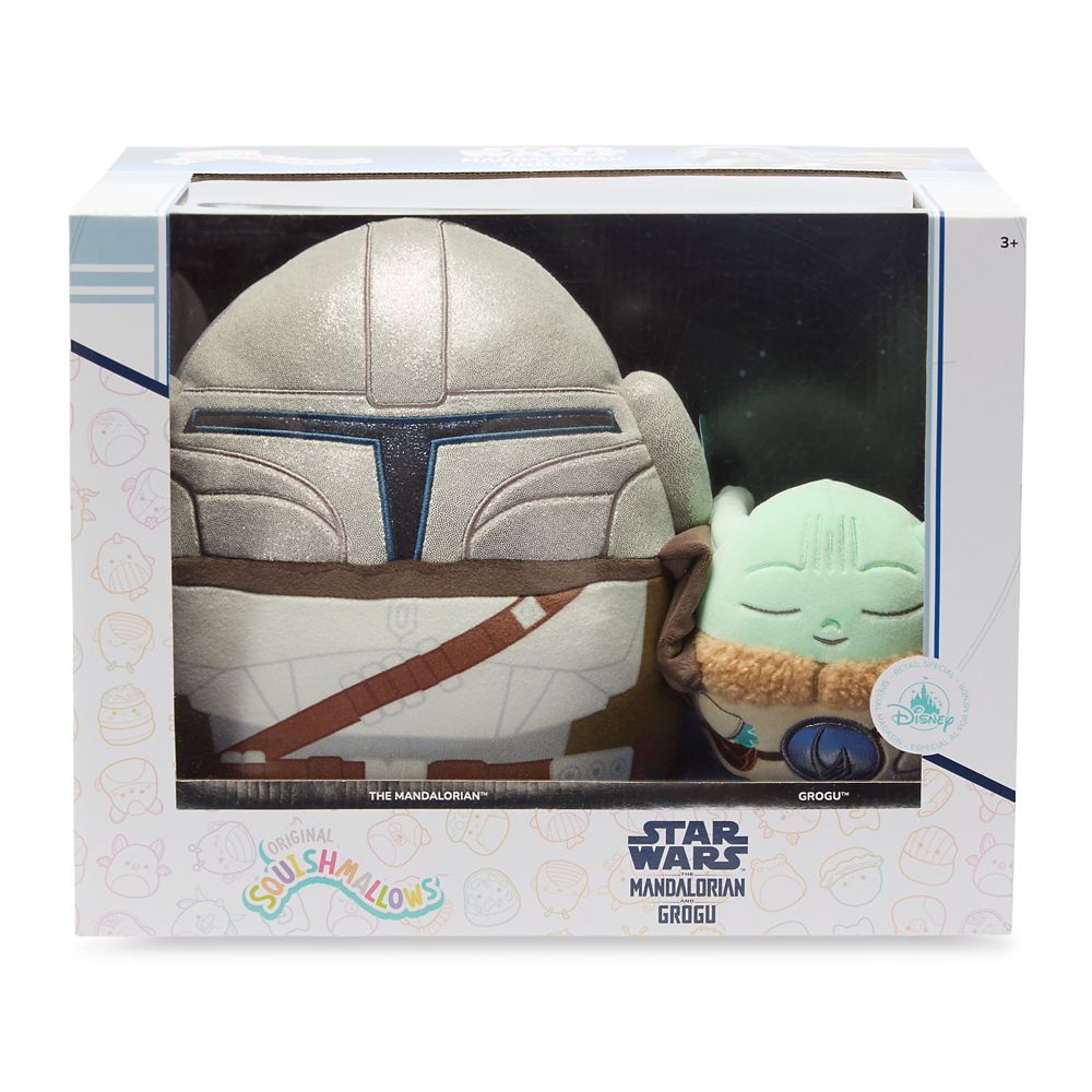 The Mandalorian and Grogu Squishmallows Plush Set &ndash; Star Wars &ndash; Exclusive