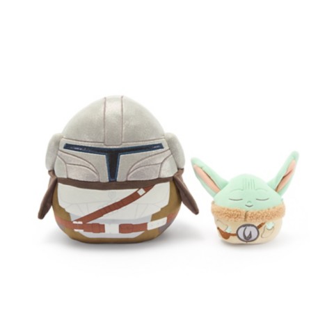 Мягкие игрушки Disney The Mandalorian and Grogu Squishmallows Plush Set – Star Wars – Exclusive