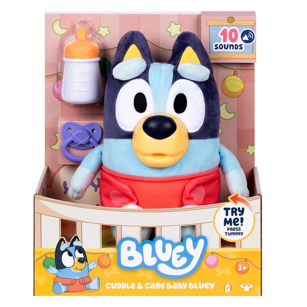 Bluey Cuddle & Care Baby Bluey Plush - 9''