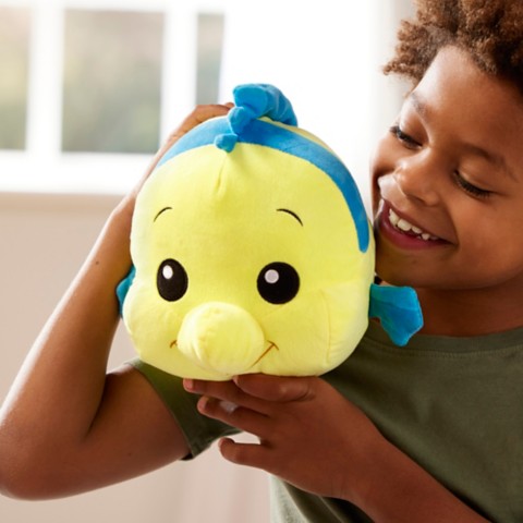 Детские мягкие игрушки Disney Flounder Plush – The Little Mermaid – Small 8''