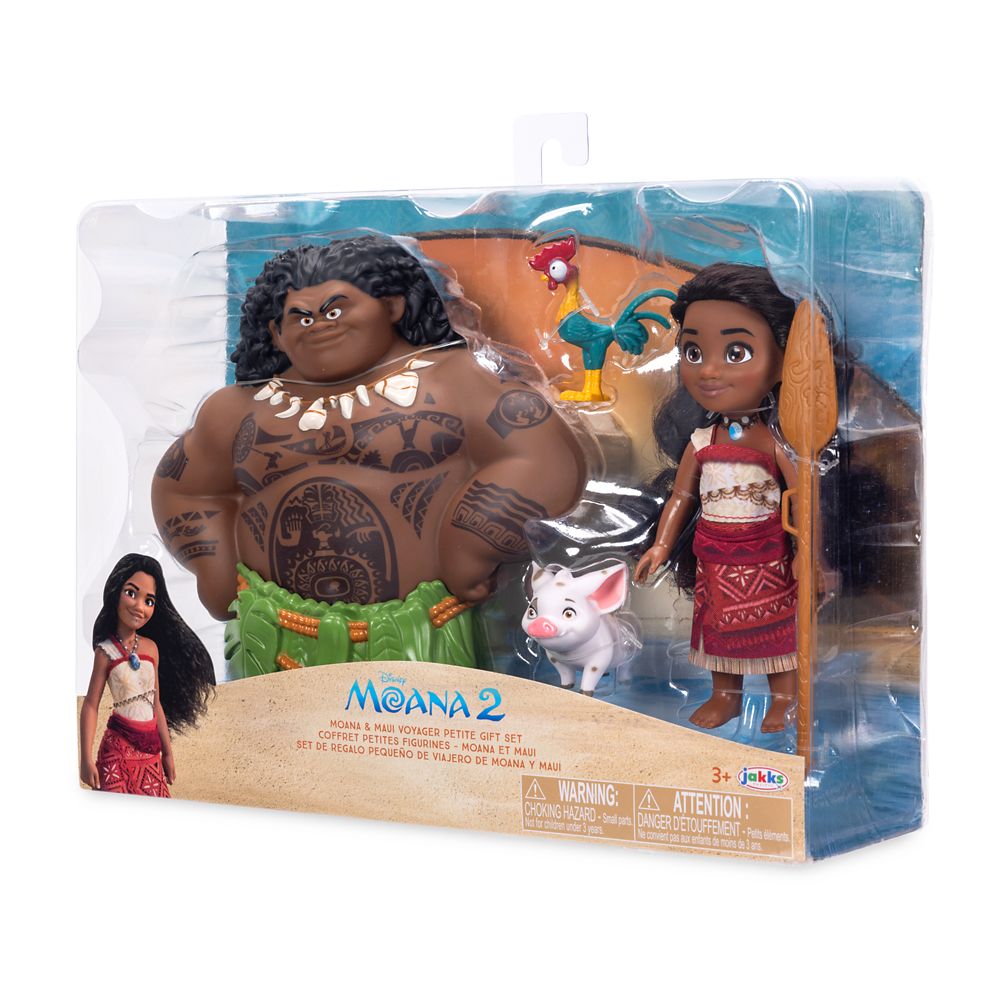 Moana & Maui Voyager Petite Doll Gift Set by Jakks - Moana 2