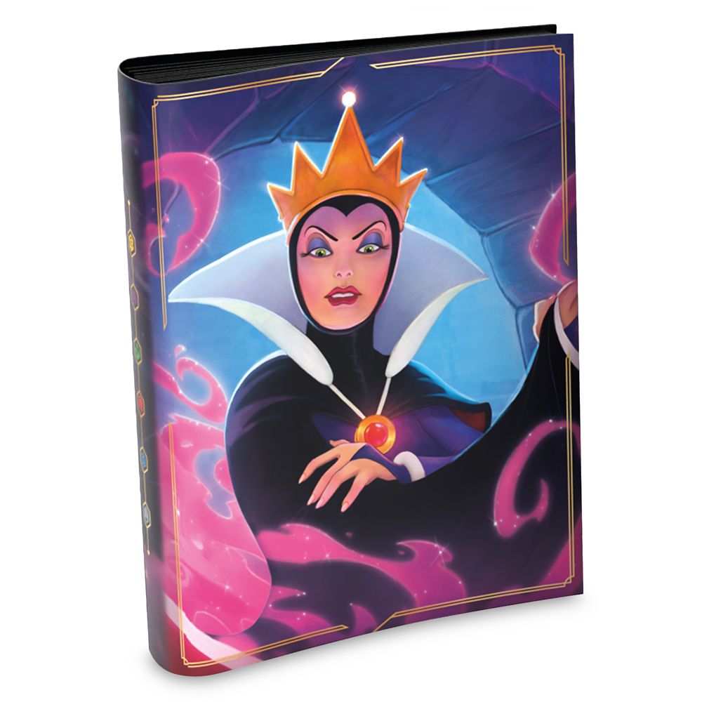 Evil Queen Lorebook Card Portfolio by Ravensburger - Disney Lorcana Trading Card Game - Snow White and the Seven Dwarfs