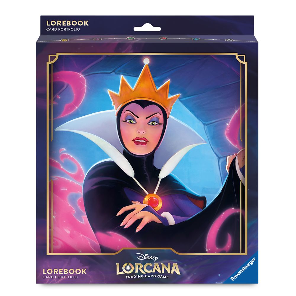 Evil Queen Lorebook Card Portfolio by Ravensburger - Disney Lorcana Trading Card Game - Snow White and the Seven Dwarfs