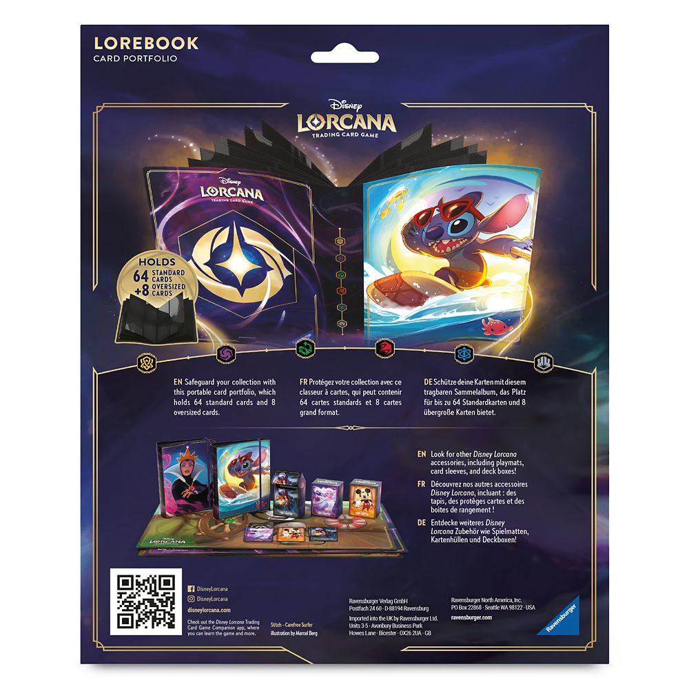 Stitch Lorebook Card Portfolio by Ravensburger - Disney Lorcana Trading Card Game