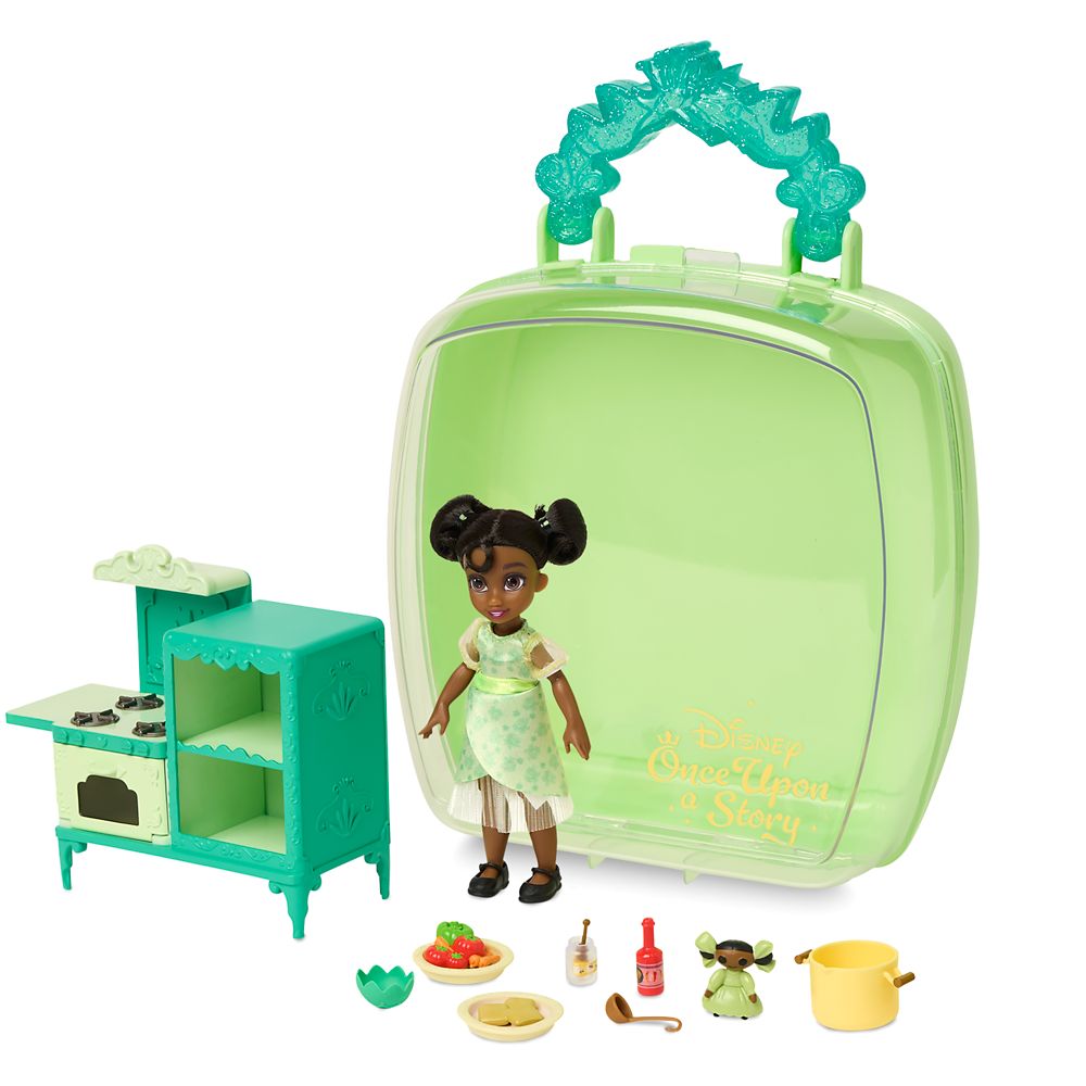 Tiana Disney Once Upon a Story Mini Doll Playset – The Princess and the Frog – 5''