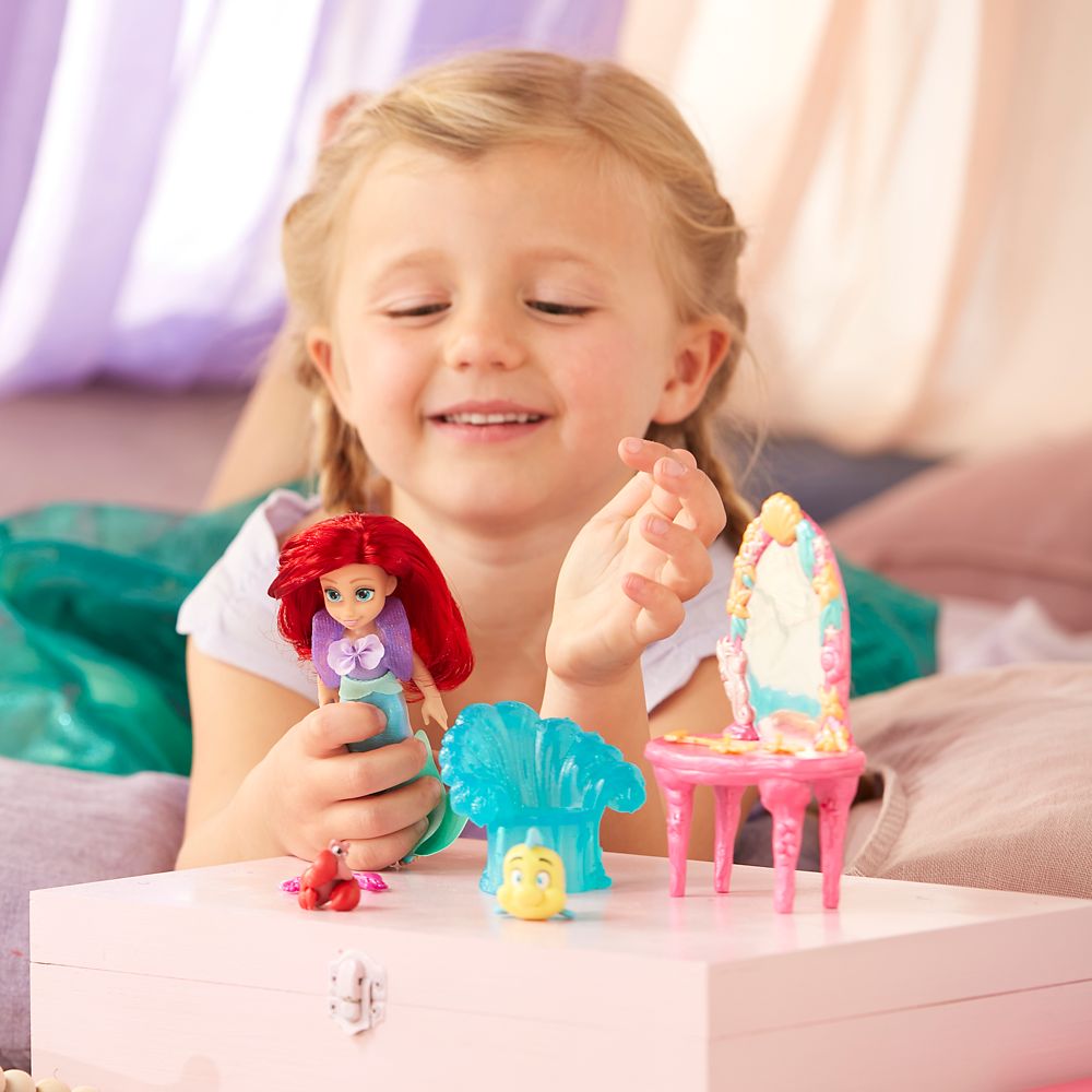 Ariel Disney Once Upon a Story Mini Doll Play Set &ndash; The Little Mermaid &ndash; 5''