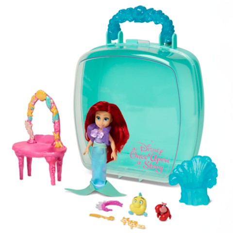 Детские куклы Disney Ariel Disney Once Upon a Story Mini Doll Play Set – The Little Mermaid – 5''