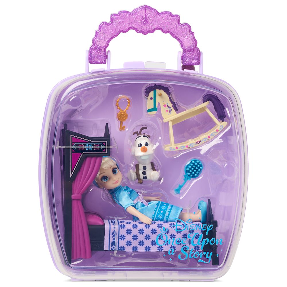 Elsa Disney Once Upon a Story Mini Doll Play Set - Frozen - 5''