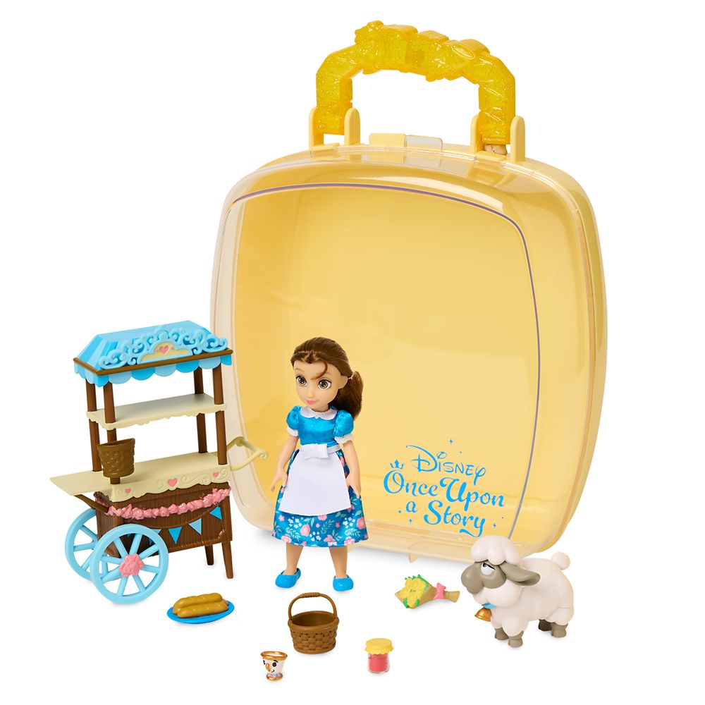 Belle Disney Once Upon a Story Mini Doll Playset – Beauty and the Beast – 5''