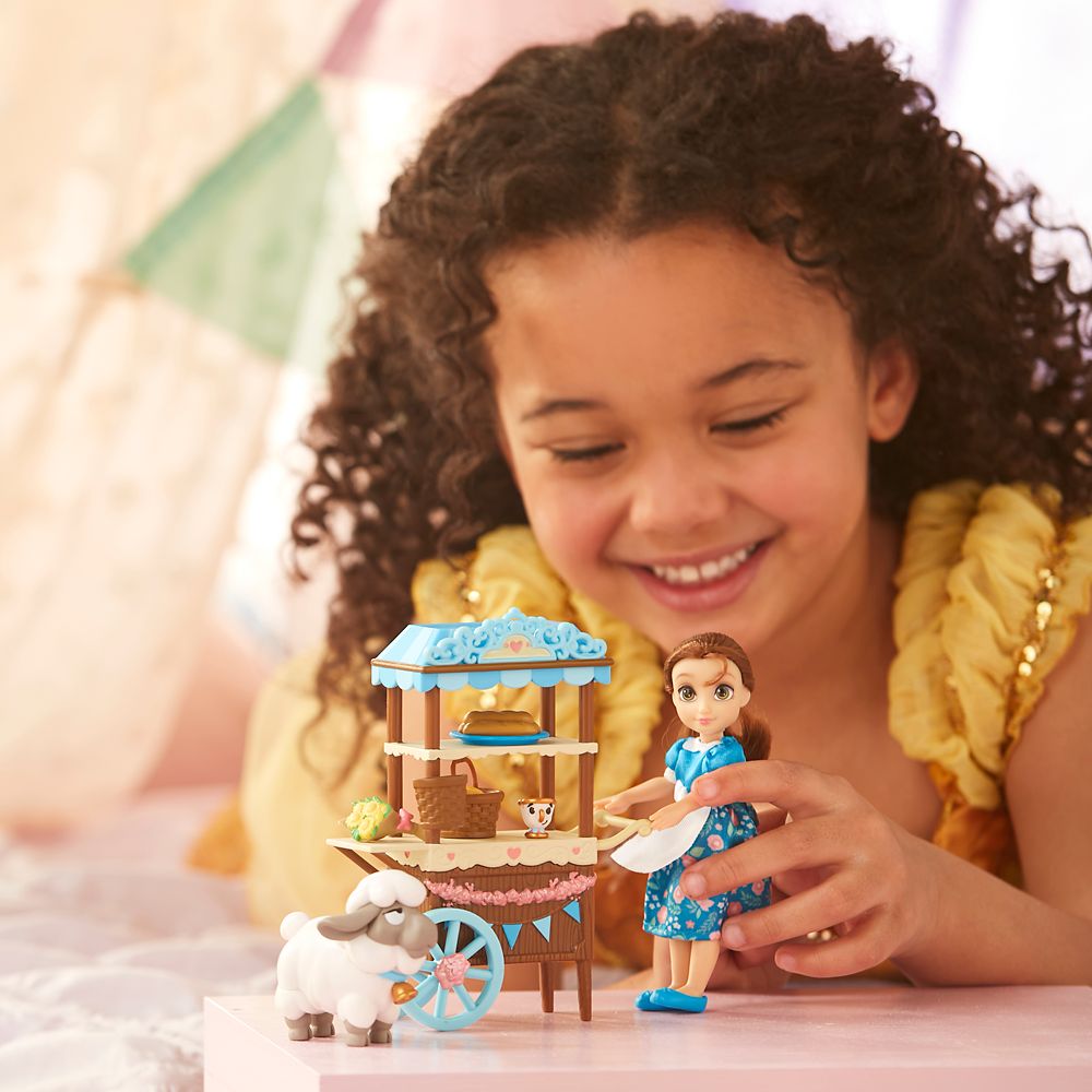 Belle Disney Once Upon a Story Mini Doll Playset &ndash; Beauty and the Beast &ndash; 5''