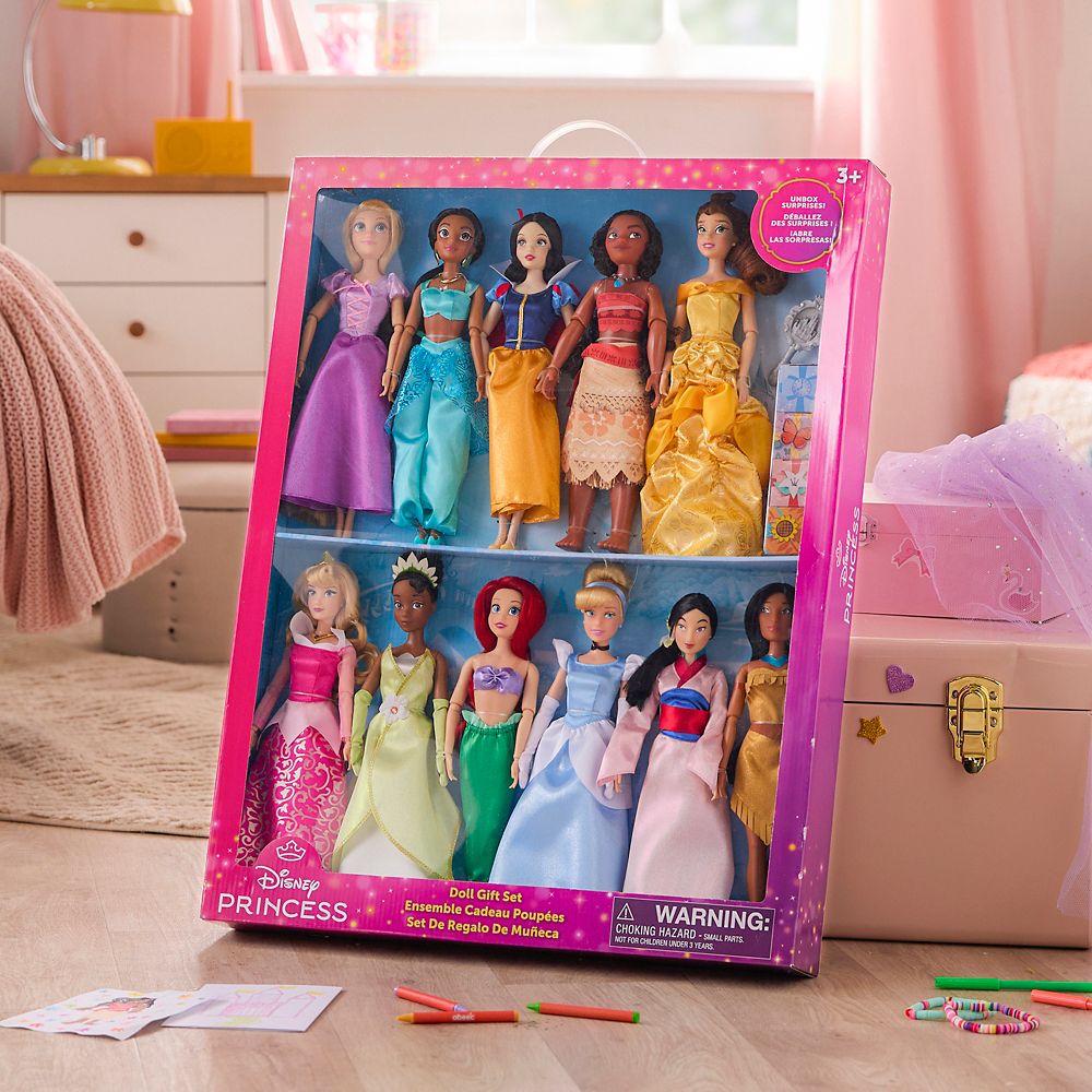 Disney Princess Classic Doll Collection Gift Set &ndash; 10 1/2'' to 11 1/2''