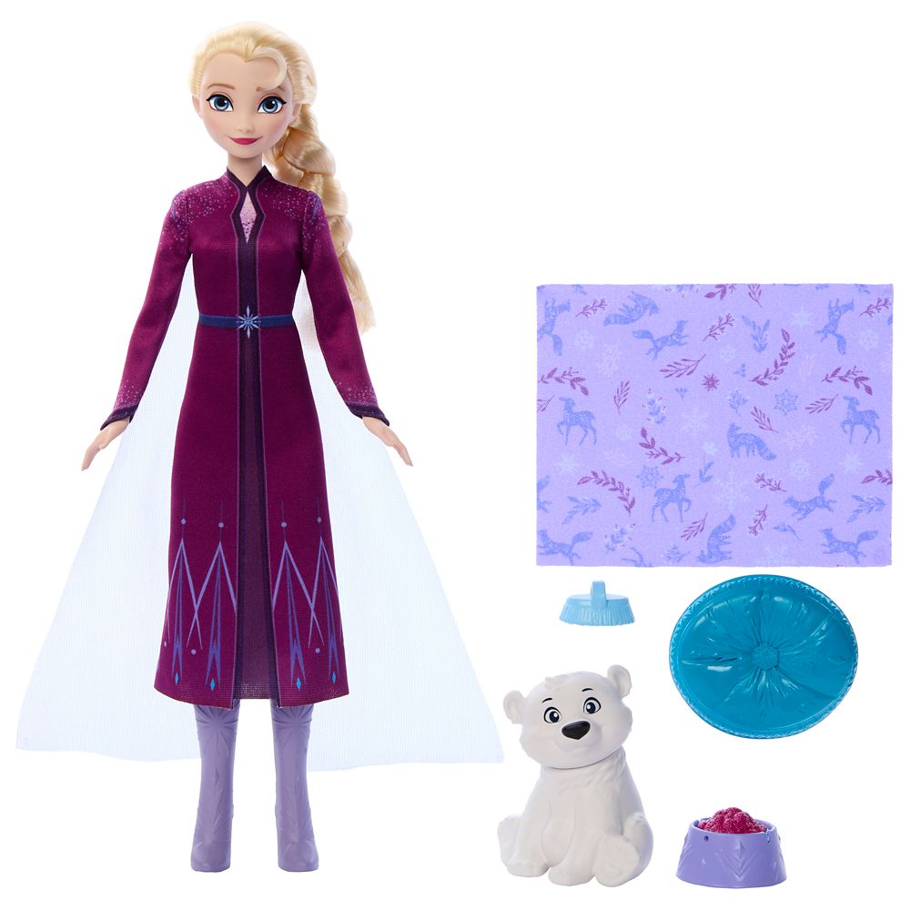 Elsa and Bear Cub Doll Set  &ndash;&nbsp;Animals of Arendelle by Mattel &ndash; Frozen