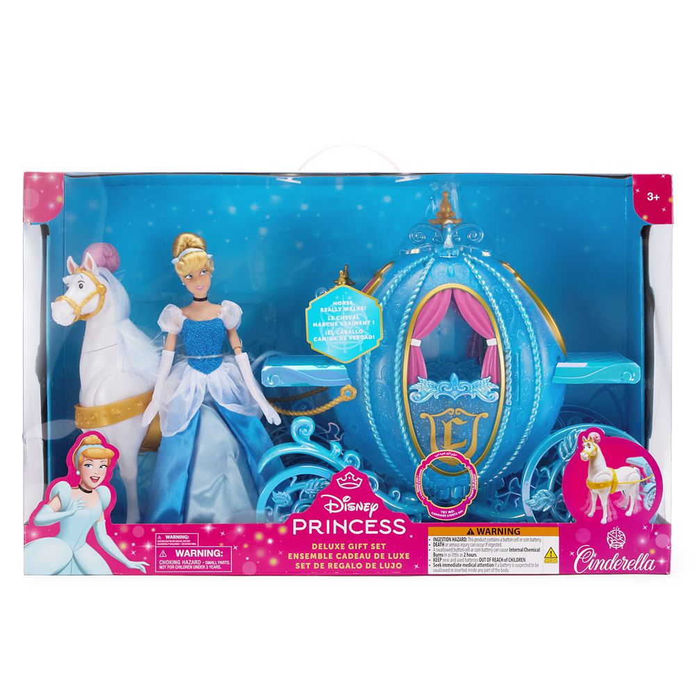 Cinderella Doll, Horse and Light-Up Carriage Deluxe Gift Set