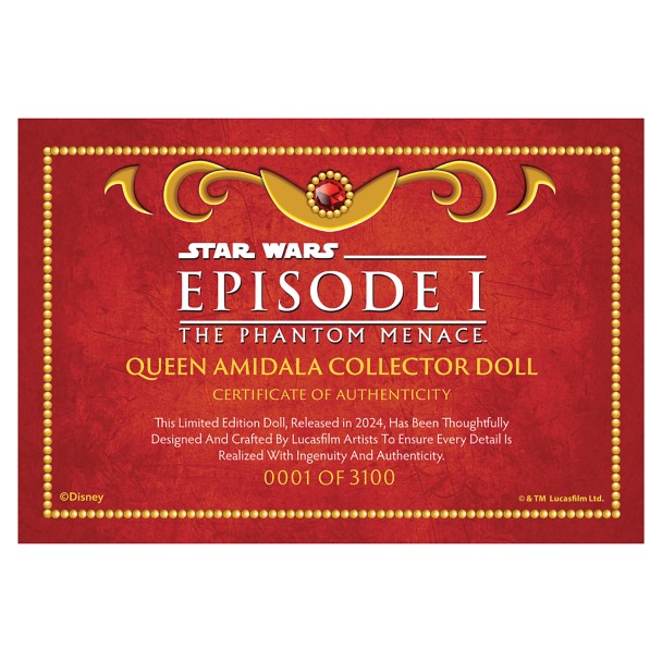 Queen Amidala Limited Edition Doll – 11'' – Star Wars Queen Amidala Limited Edition Doll – 11'' – Star Wars