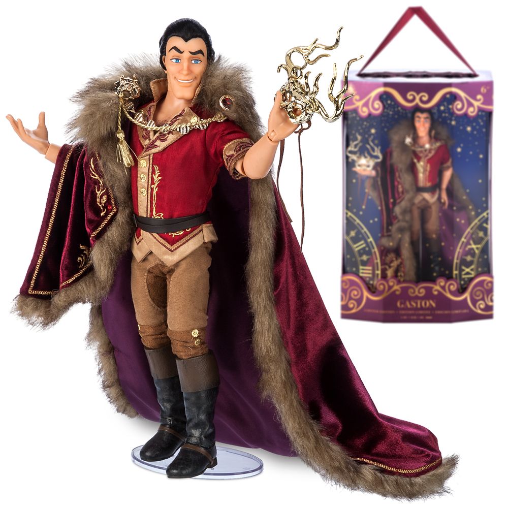 Gaston Limited Edition Doll Beauty and the Beast Disney Designer Collection Midnight Masquerade Series Fashionably Late 13''