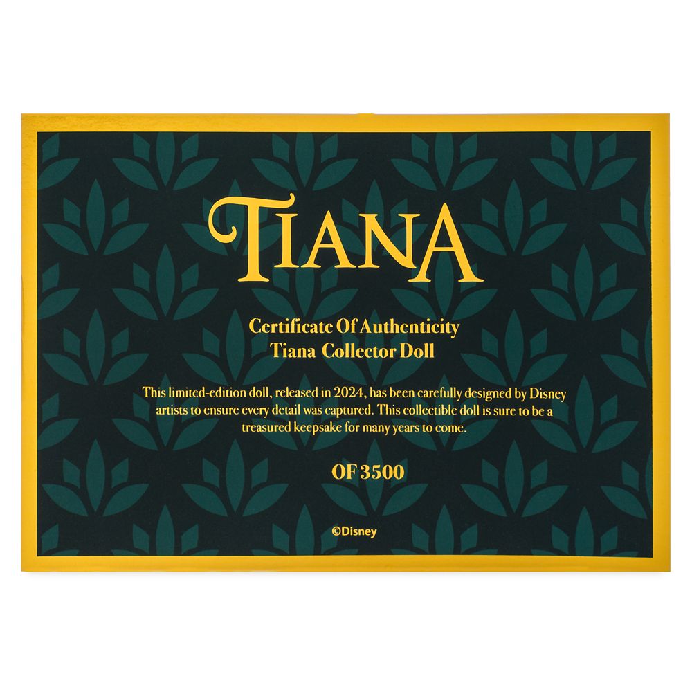 Tiana Limited Edition Doll - Tiana's Bayou Adventure