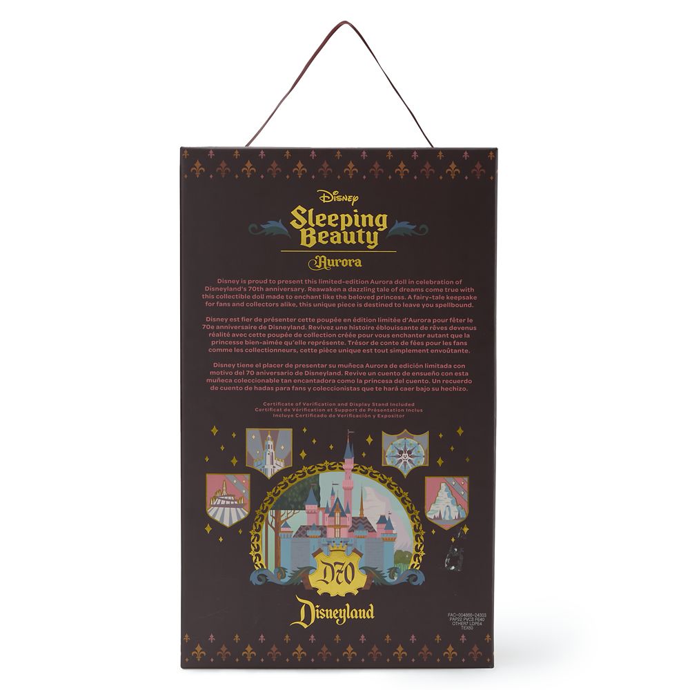眠れる森の美女 DISNEYLAND RESORT 70TH Lサイズ Aurora Limited Edition Doll – Sleeping Beauty – Disneyland
