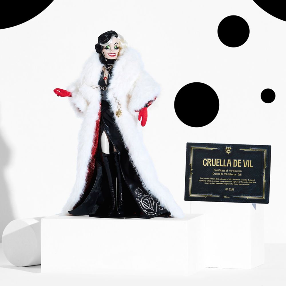 Cruella De Vil Limited Edition Doll &ndash;101 Dalmatians 65th Anniversary &ndash; Limited Edition &ndash; 16''