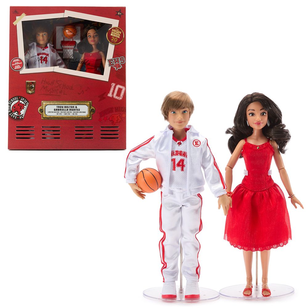 Troy Bolton and Gabriella Montez Limited Edition Collector Doll Set &ndash; High School Musical 20th Anniversary &ndash; 11 1/2''
