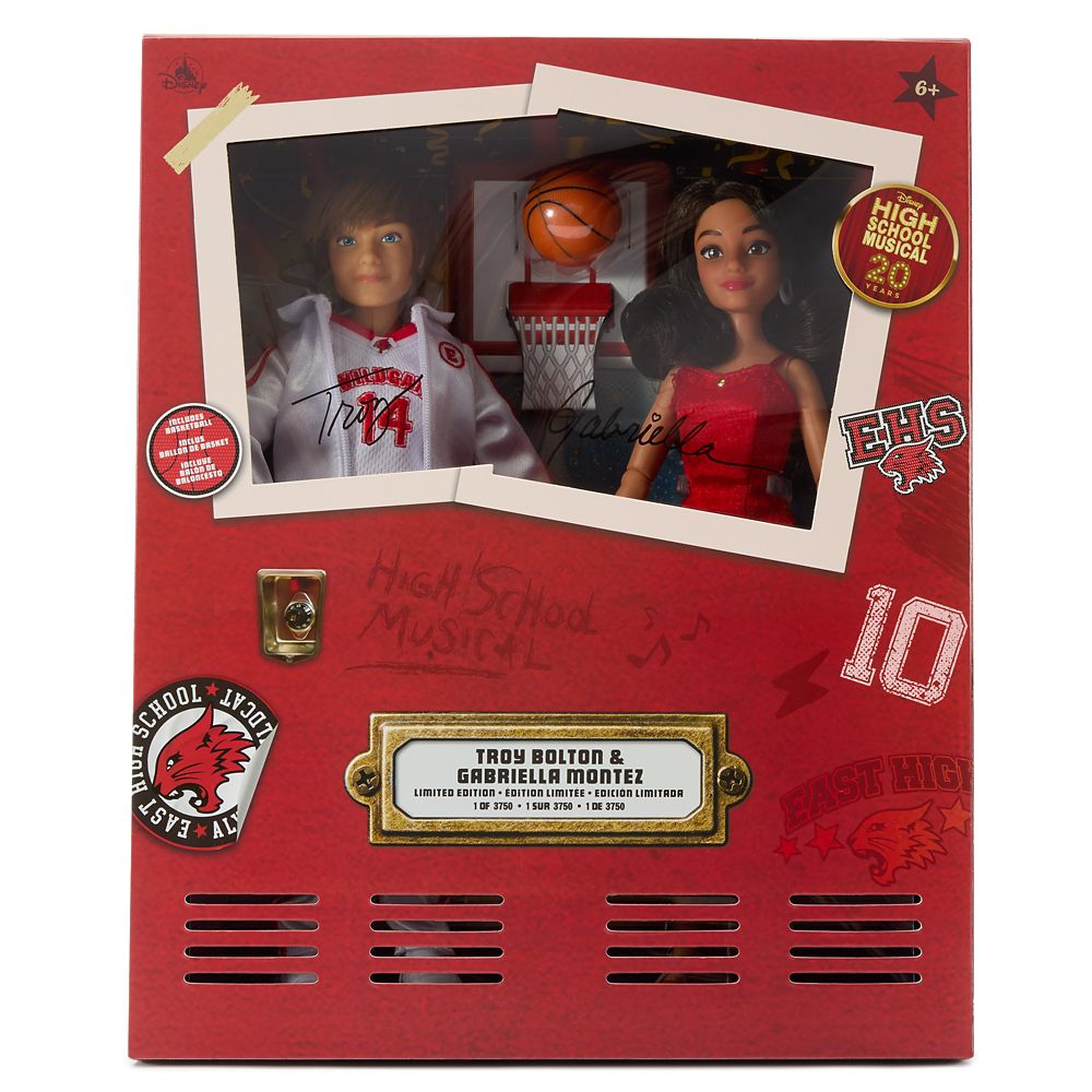 Troy Bolton and Gabriella Montez Limited Edition Collector Doll Set &ndash; High School Musical 20th Anniversary &ndash; 11 1/2''
