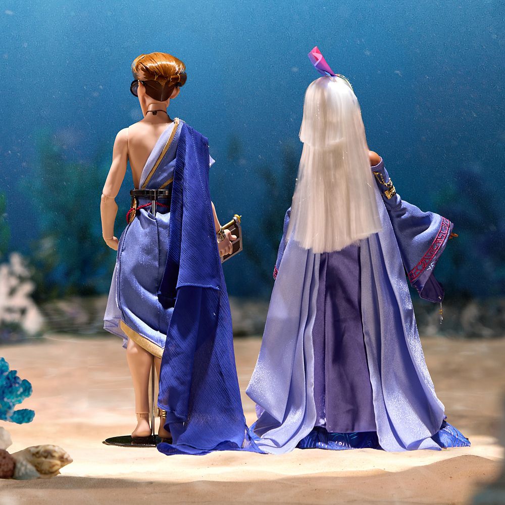 Milo Thatch and Princess Kida Limited Edition Doll Set &ndash; Atlantis: The Lost Empire 25th Anniversary &ndash; 17'' &ndash; D23: The Ultimate Disney Fan Event