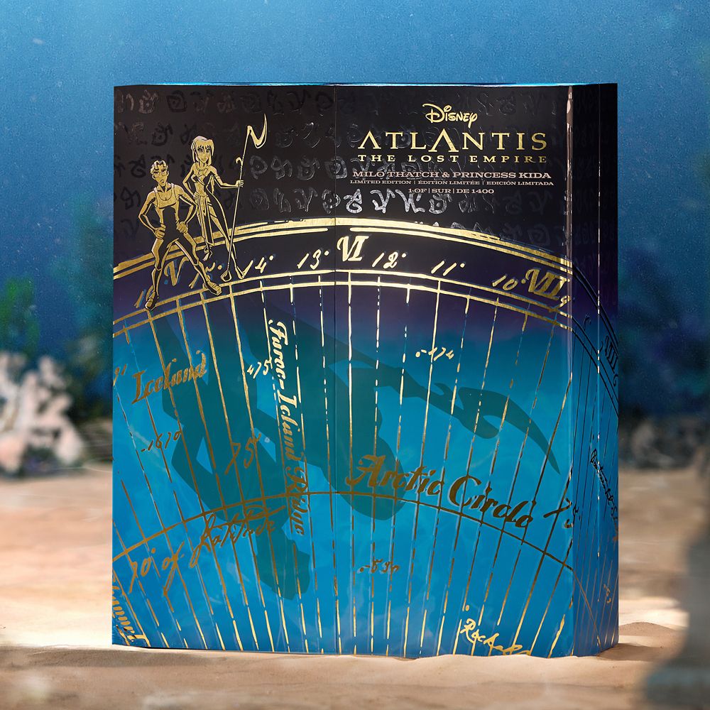 Milo Thatch and Princess Kida Limited Edition Doll Set &ndash; Atlantis: The Lost Empire 25th Anniversary &ndash; 17'' &ndash; D23: The Ultimate Disney Fan Event