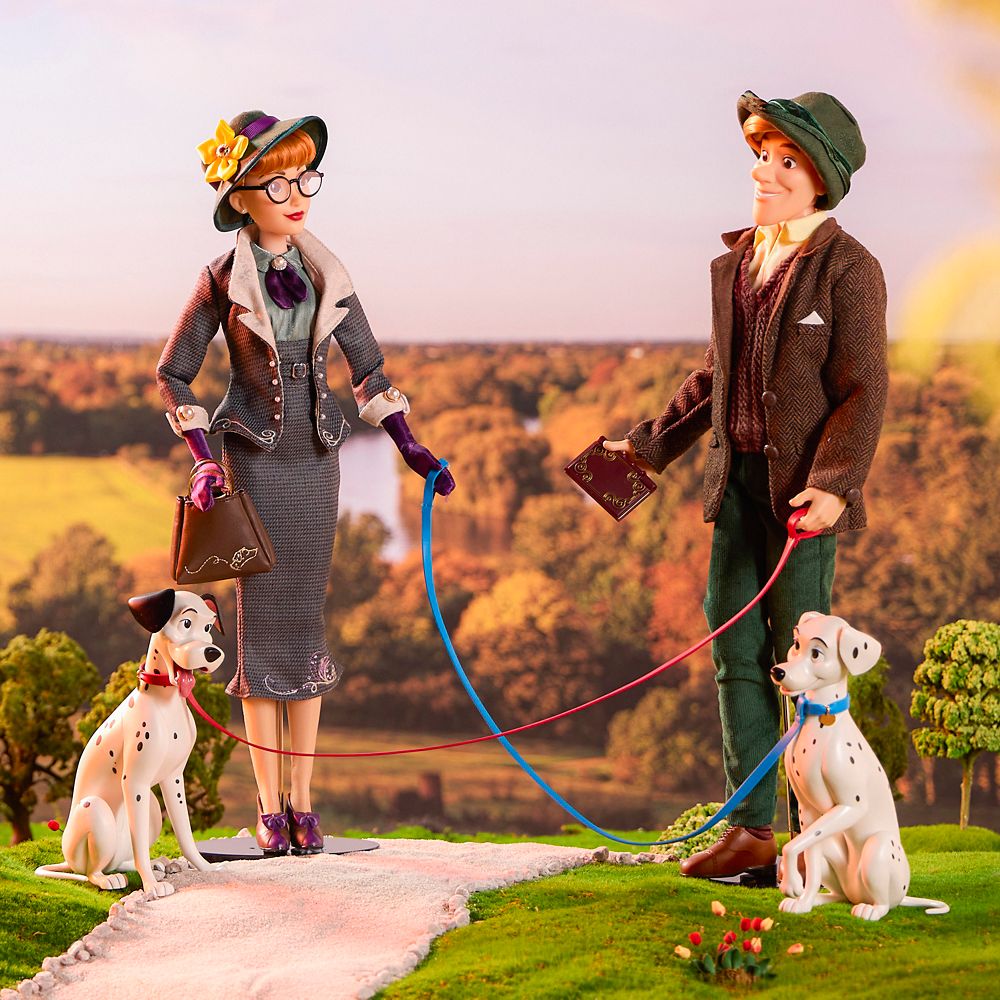 Roger and Anita Limited Edition Doll Set &ndash; 101 Dalmatians 65th Anniversary &ndash; 17'' &ndash; Exclusive &ndash; D23: The Ultimate Disney Fan Event
