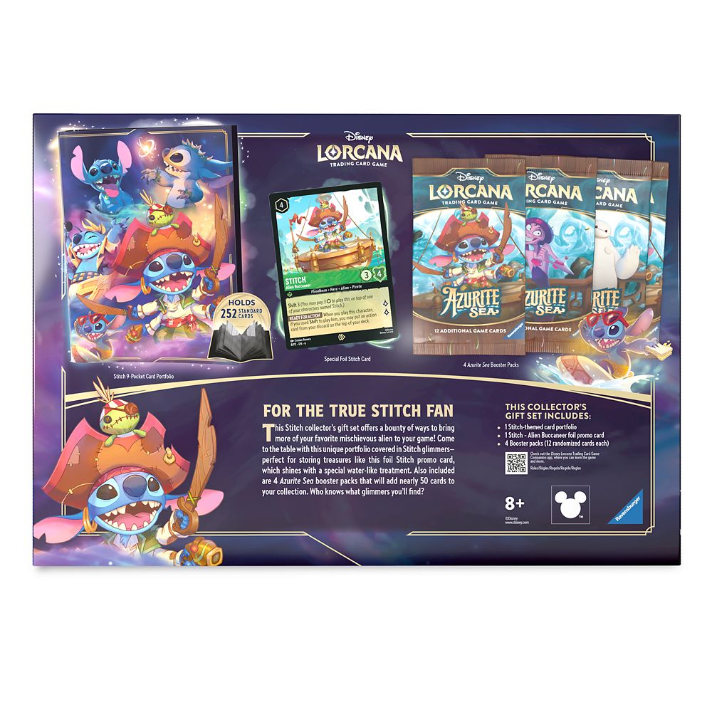 Disney Lorcana Trading Card Game by Ravensburger &ndash;  Stitch Collector's Gift Set &ndash; Azurite Sea