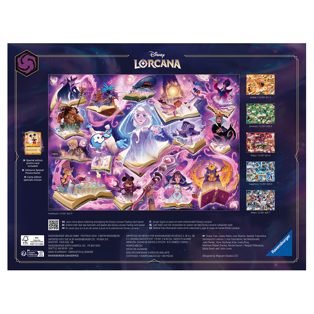 Disney Lorcana Trading Card Game Puzzle by Ravensburger &ndash; Amethyst