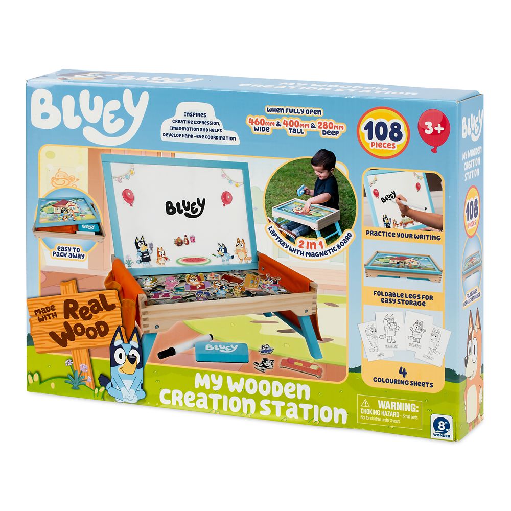 Bluey ''My Wooden Creation Station'' Play Set