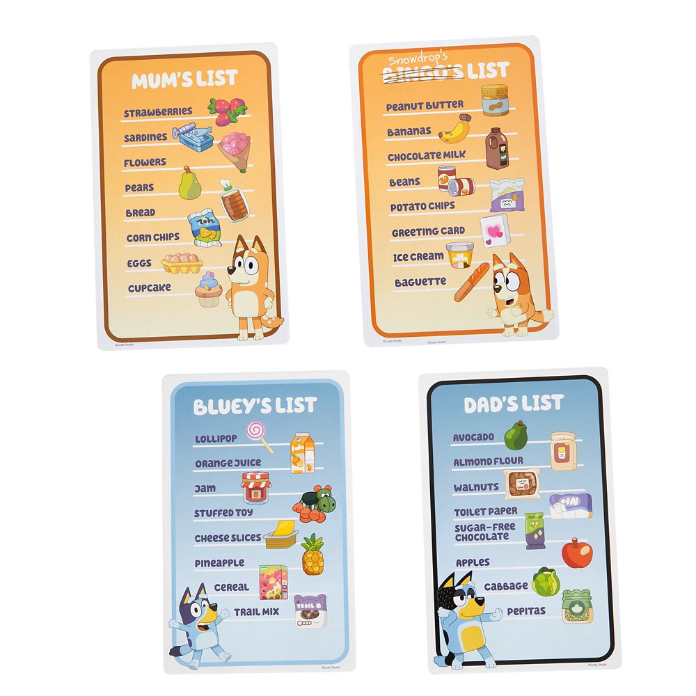 Bluey Shopping List Game
