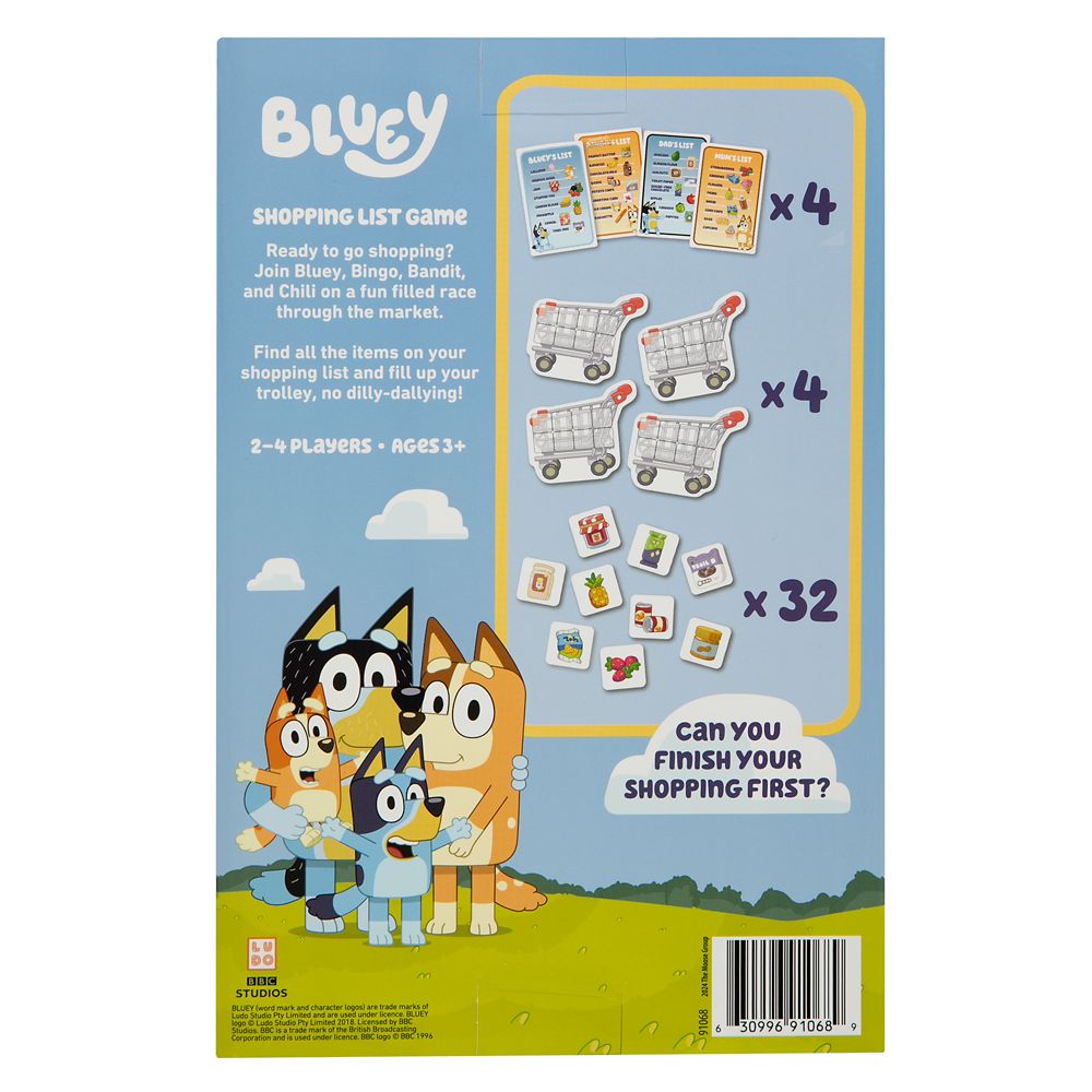 Bluey Shopping List Game