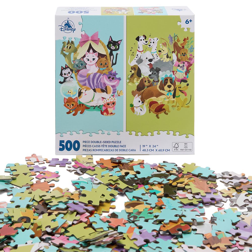 Disney Cats and Dogs Double-Sided Puzzle