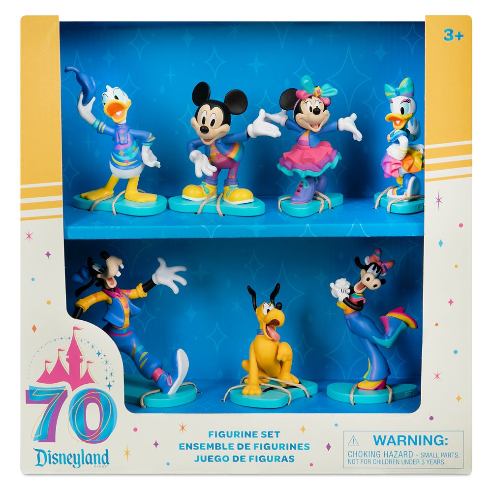 Mickey Mouse and Friends Figure Set - Disneyland 70th Anniversary