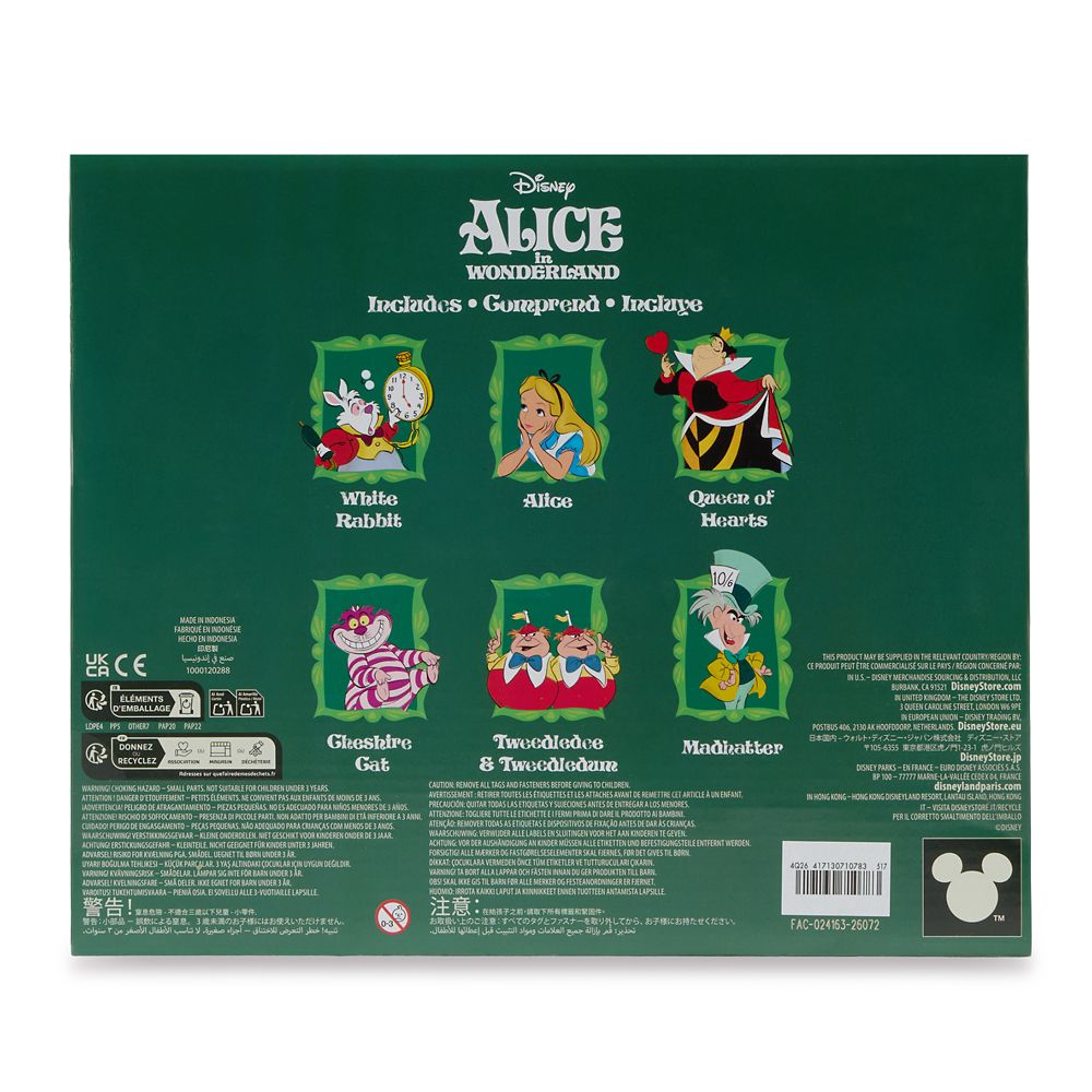 Alice In Wonderland Figurine Play Set