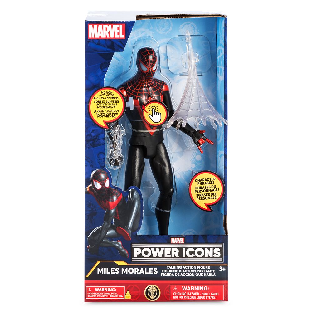 Miles Morales Spider-Man Talking Action Figure - Marvel Power Icons