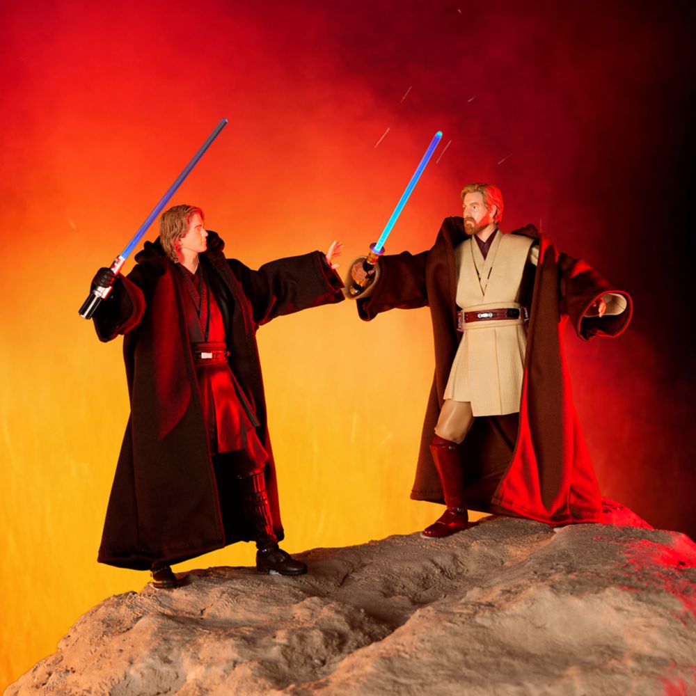 Obi-Wan Kenobi and Anakin Skywalker Talking Action Figure Set &ndash; Star Wars Power Force &ndash; 10'' H