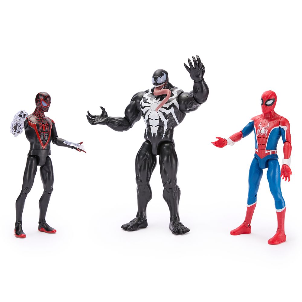 Spider-Man, Venom and Miles Morales Talking Action Figure Set Marvel Power Icons Official shopDisney