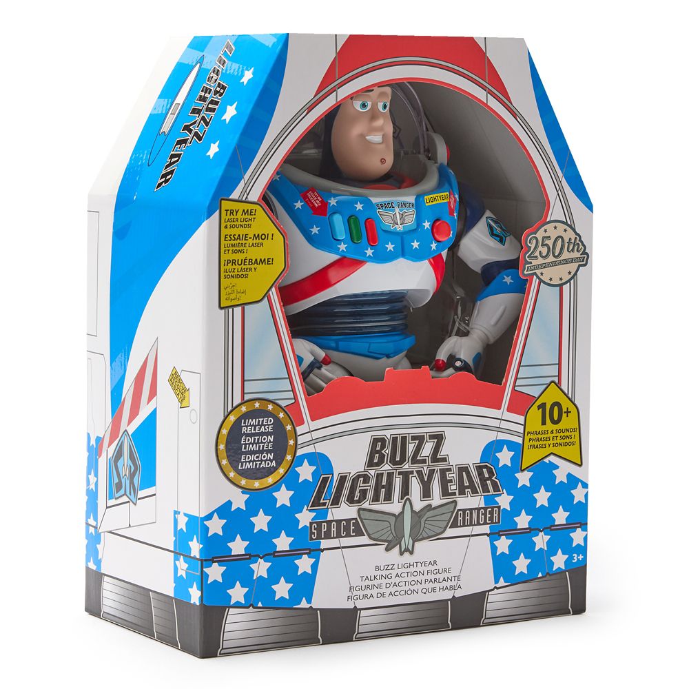 Buzz Lightyear Talking Action Figure &ndash; Toy Story &ndash; 250th Independence Day Anniversary &ndash; Limited Release