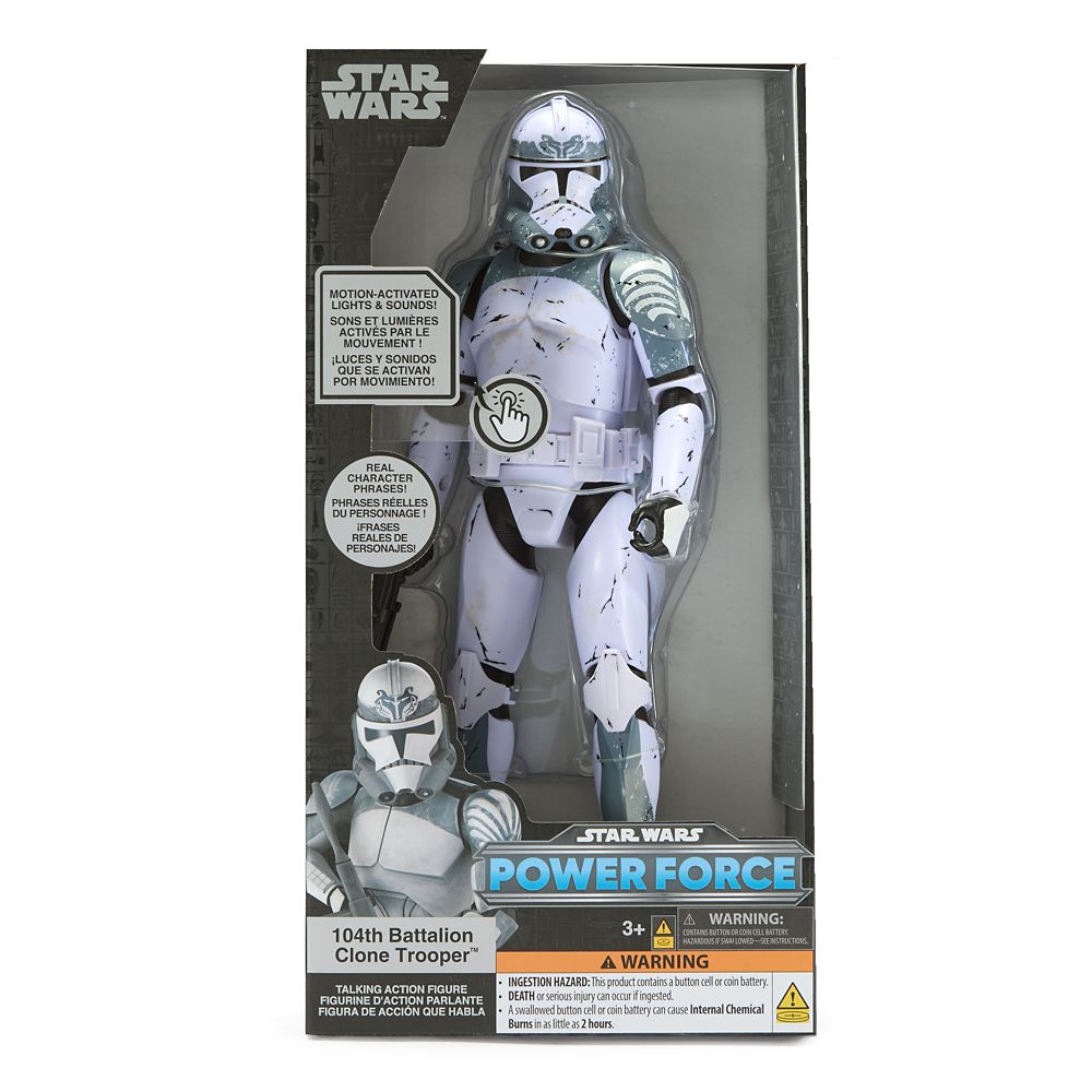 104th Battalion Clone Trooper Talking Action Figure - 10 1/2'' - Star Wars Power Force
