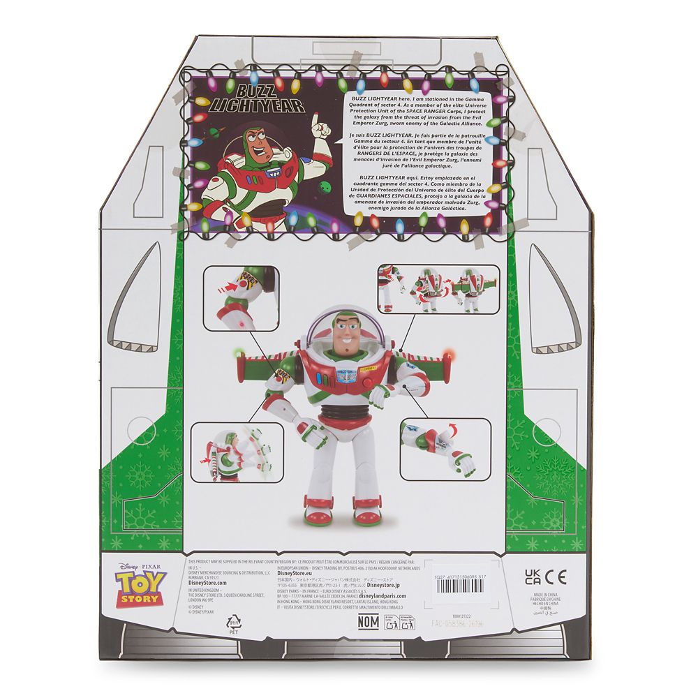 Buzz Lightyear Christmas Talking Action Figure &ndash; Toy Story &ndash; 12'' &ndash; Limited Release
