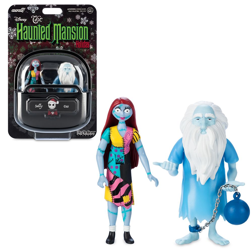 Sally and Gus Action Figure Set by Super7  The Haunted Mansion Holiday Official shopDisney