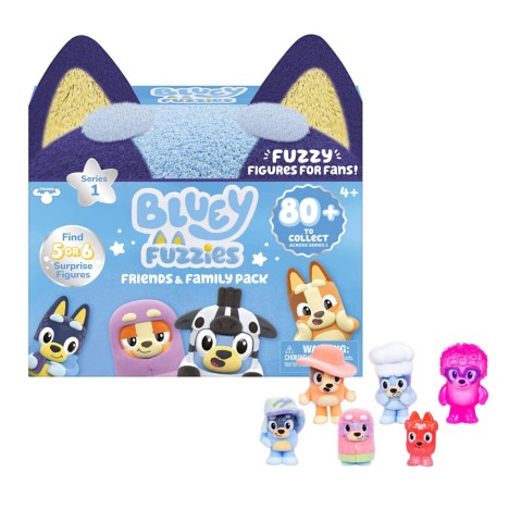 Детские игрушки Disney Bluey Fuzzies: Friends & Family Pack – Series 1