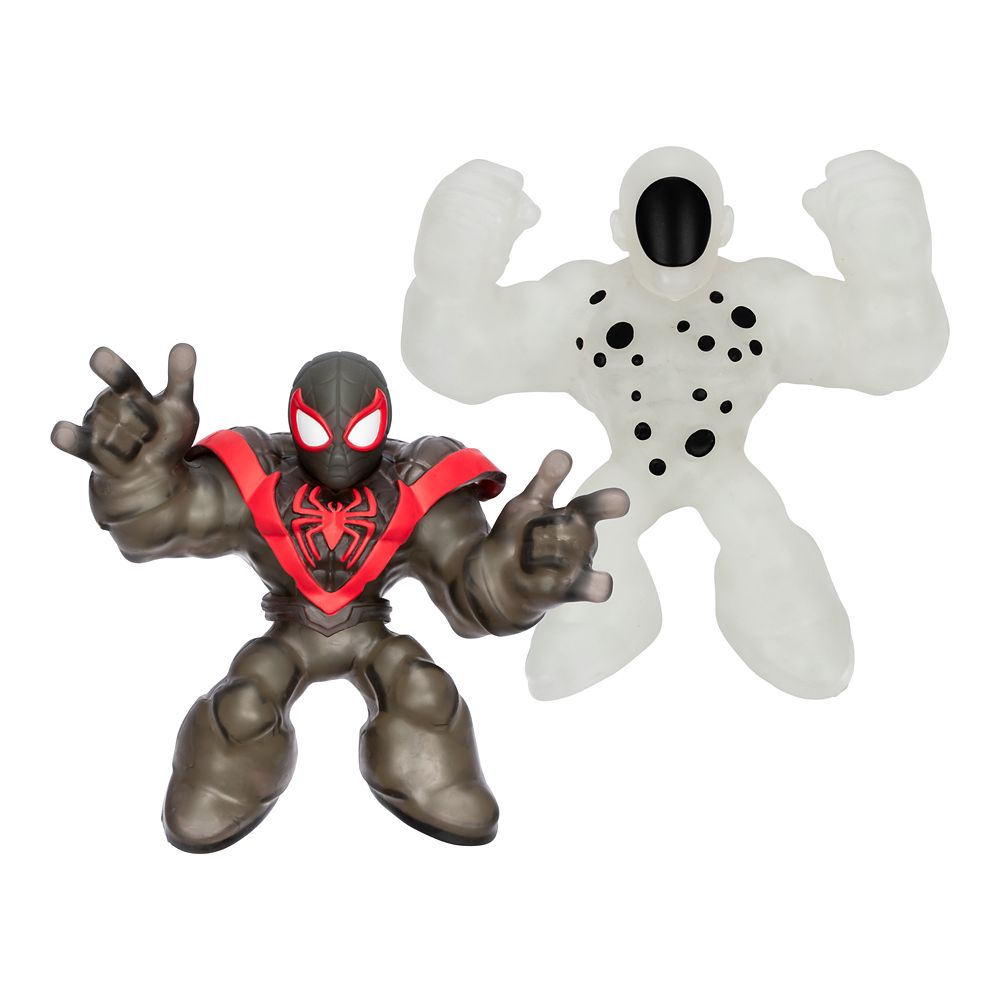 Miles Morales vs. The Spot Heroes of Goo Jit Zu Glow-in-the-Dark Figure Set